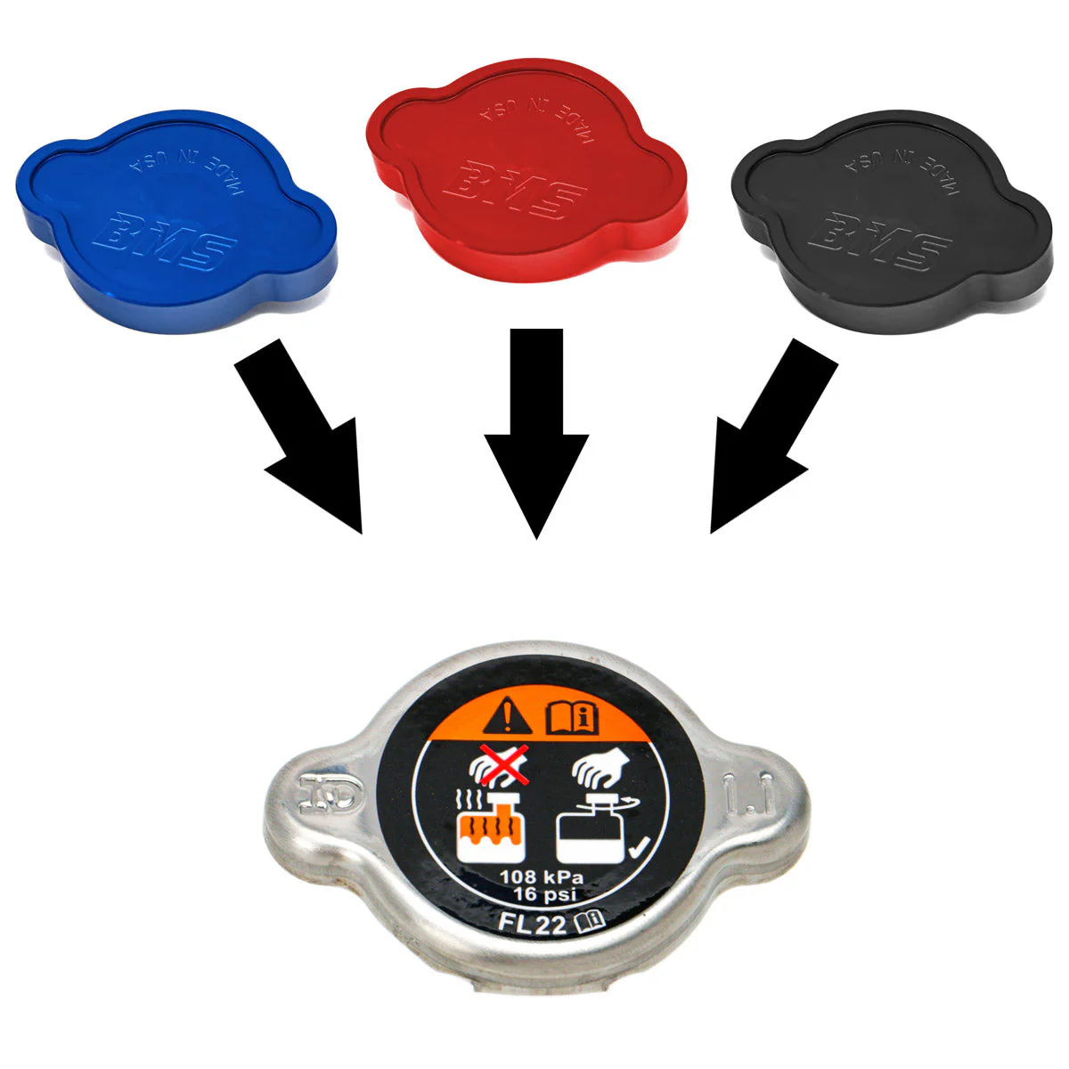 Billet Radiator Cap Cover for Mazda - Image 5