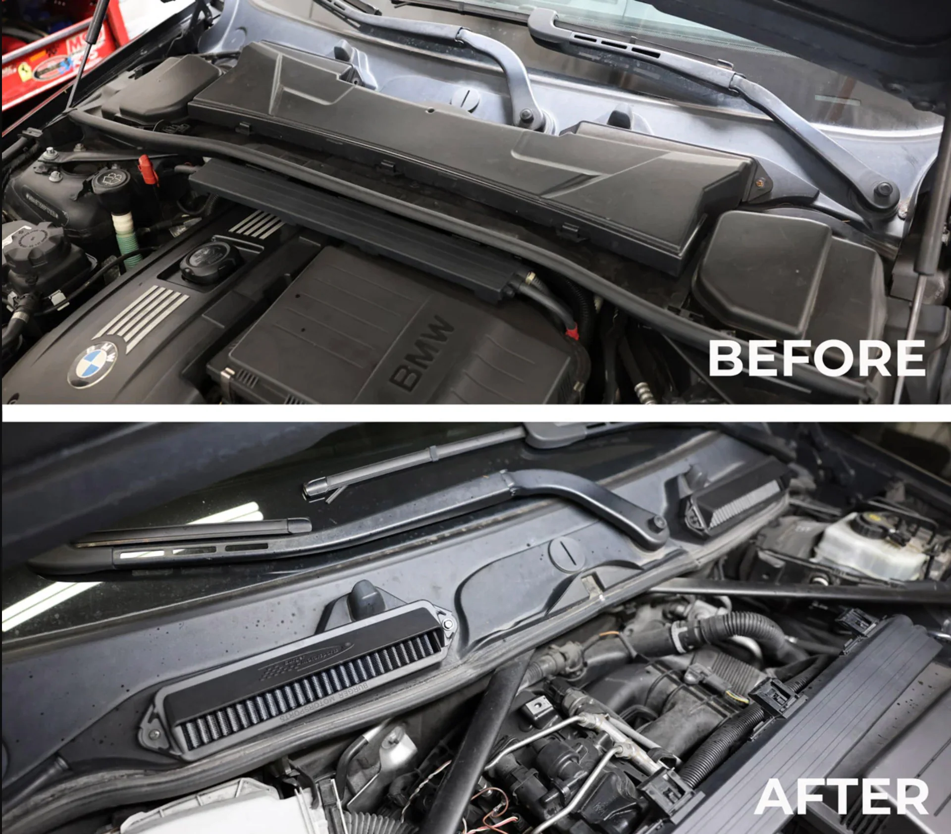 BMS Cowl Filters for BMW E9x E8x & X1 - Image 3