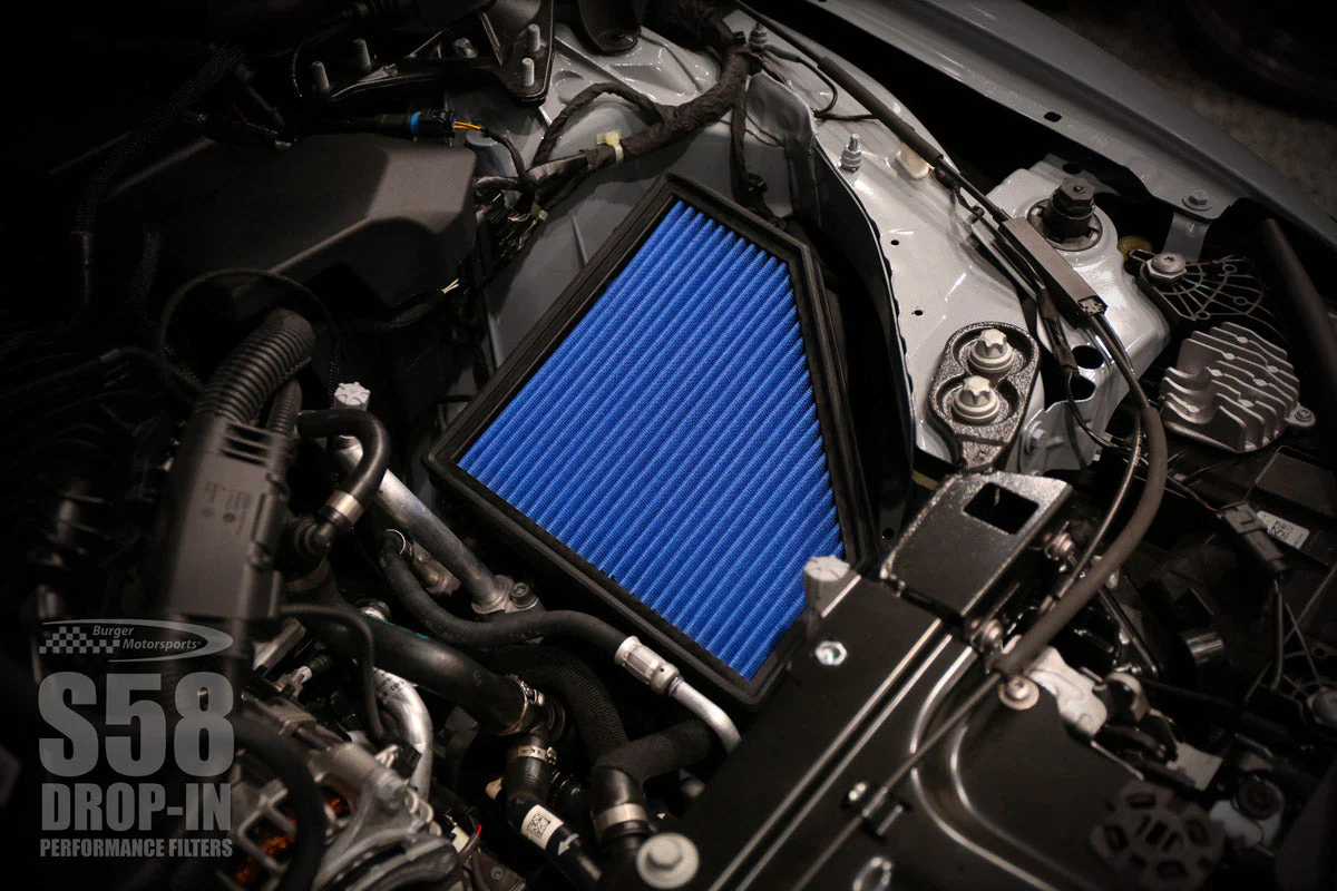 BMS Drop-In Performance Air Filters for S58 BMW G80 M3, G82 G83 M4, & 2023+ G87 M2 - Image 3