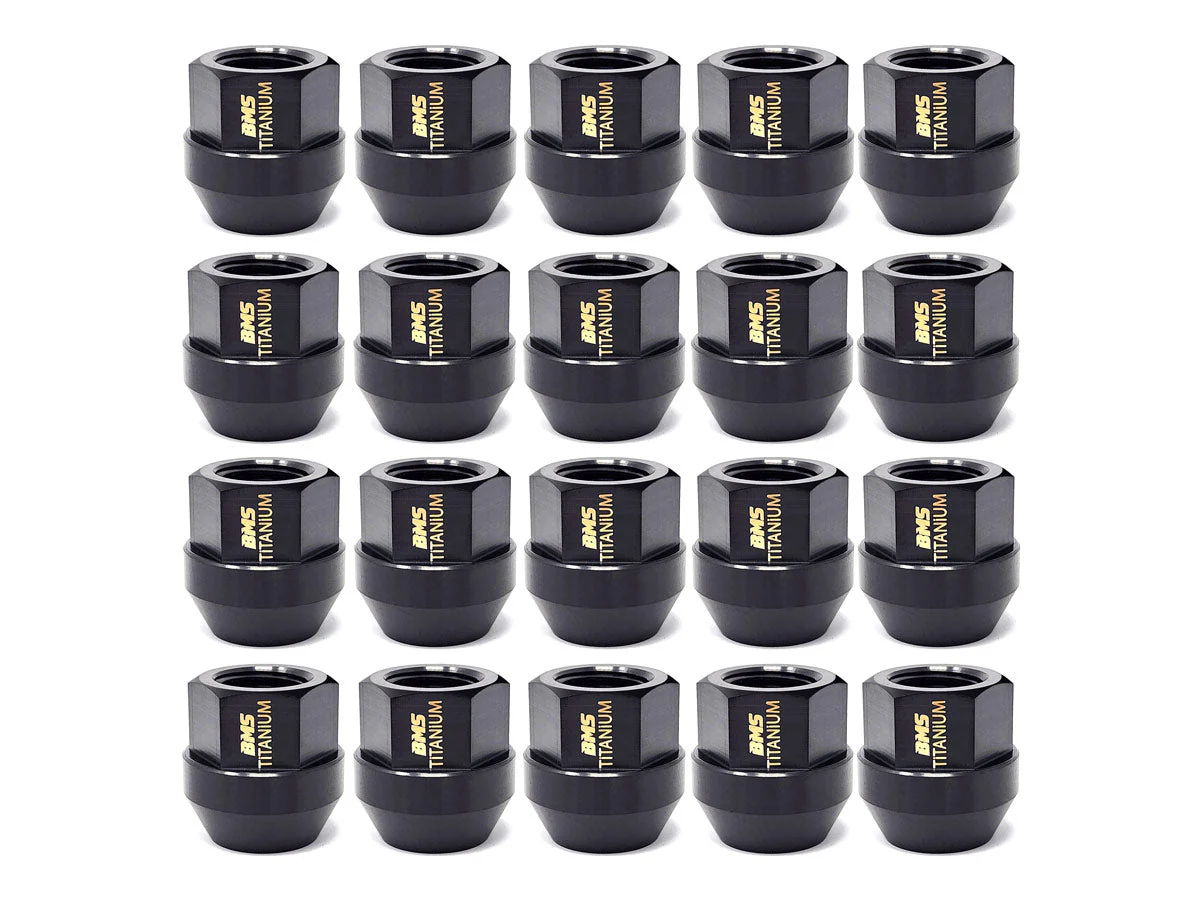 BMS Elite Titanium Lug Nuts - M14x1.25 - Cone Seat - Set of 20 - Image 5