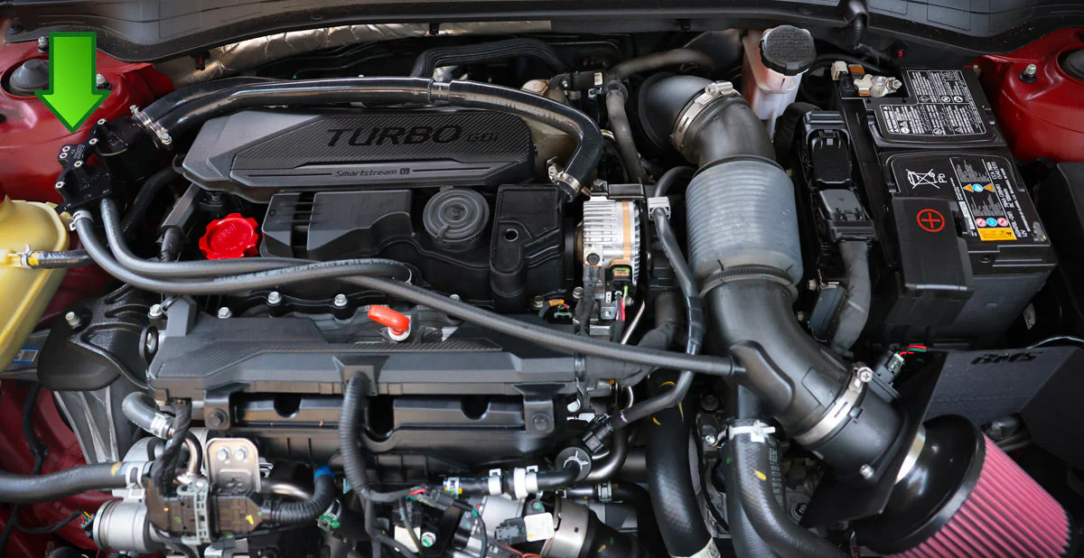 Dual BMS Oil Catch Can Kit for 2021+ KIA K5/Hyundai Sonata 1.6L (Vacuum & Boost) - Image 3