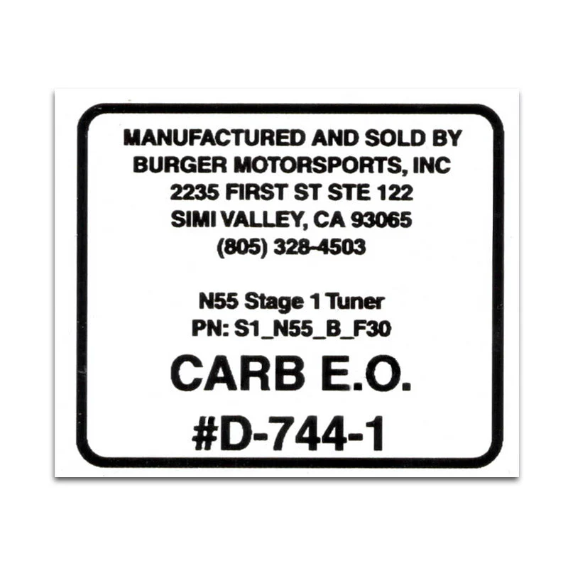 Replacement CARB Sticker - Image 6