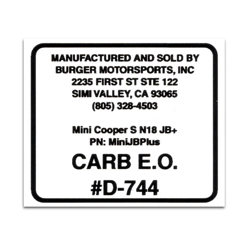 Replacement CARB Sticker - Image 7